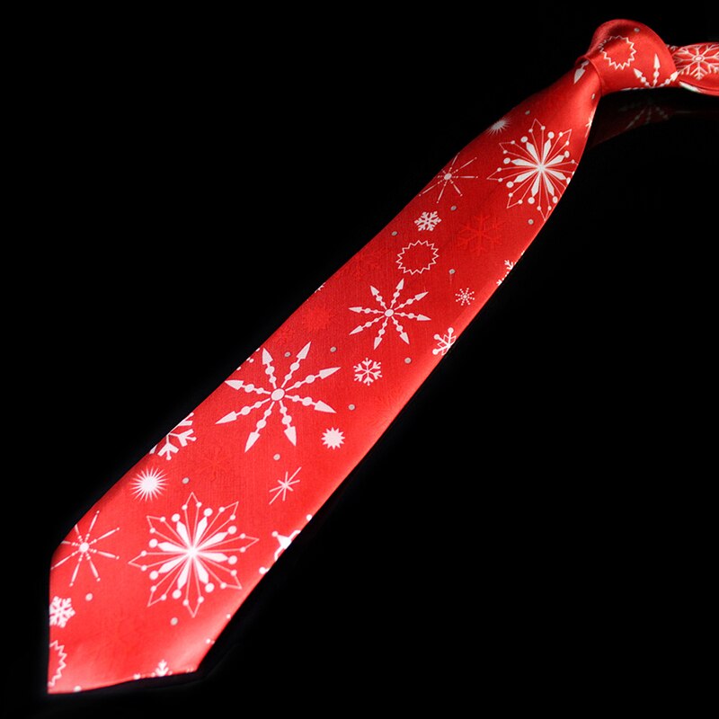 Novelty Design Christmas Ties Red Good Quality Printed Necktie Halloween Christmas Tree Snowman Elk Tie for Men Christmas