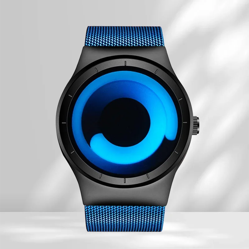 Creative Quartz Watches Men Top FASHION Brand Casual Stainless Steel Mesh Band Unisex Watch Clock Male Female Gentleman