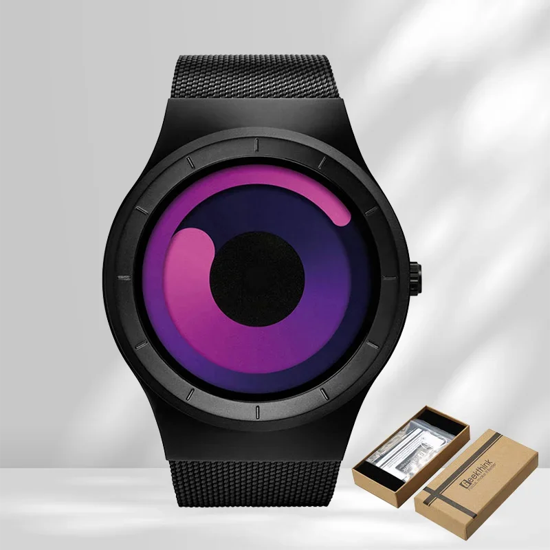 Creative Quartz Watches Men Top FASHION Brand Casual Stainless Steel Mesh Band Unisex Watch Clock Male Female Gentleman