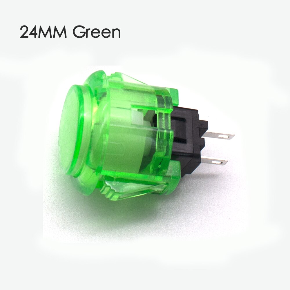 10 Pcs Transparent No LED Arcade 30mm Push Button Copy SANWA Replace OBSF-30 OBSN-30 for DIY Raspberry Pi MAME PC Pandora Game