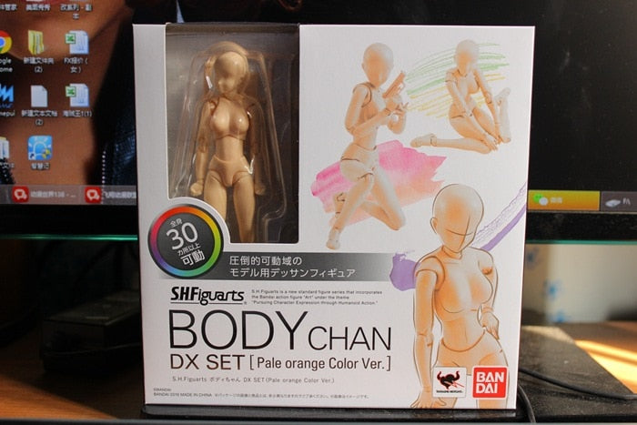 14cm Artist Art Painting Anime Figure SHF Sketch Draw Male Female Movable Body Chan Joint Action Figure Toy Model Draw Mannequin