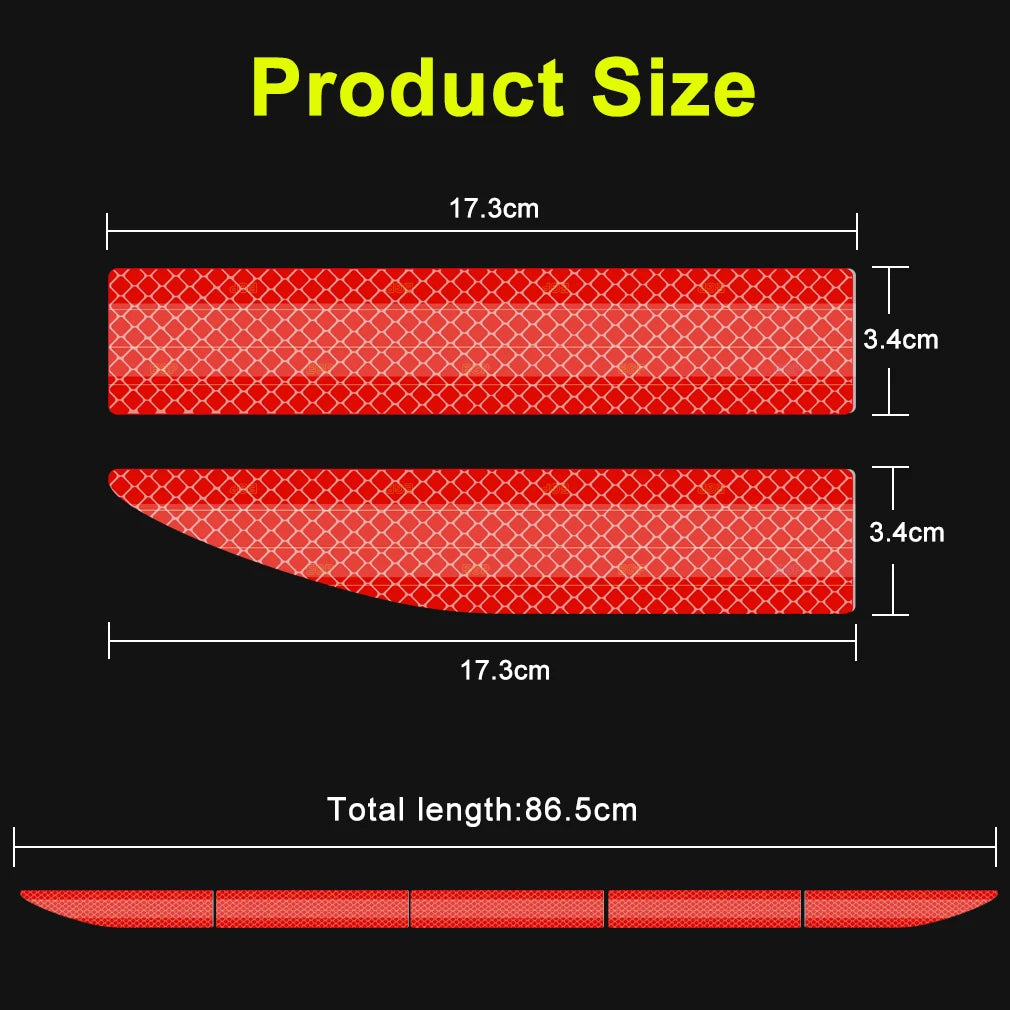 Universal 86.5*3.4cm Car Reflective Sticker Tape Car Accessories Reflective Strip Car Body Trunk Exterior Auto Accessories
