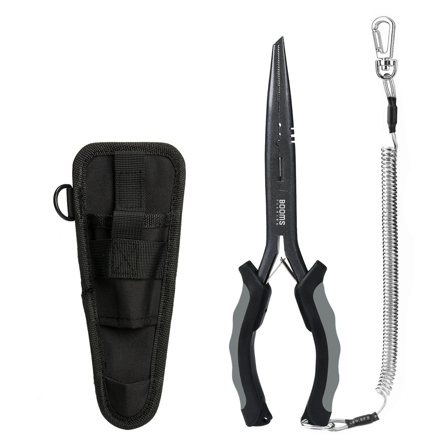 Booms Fishing F03 Fisherman's Fishing Pliers 23cm Long Nose Hook Remover Tools Stainless Steel Line Cutter Scissors