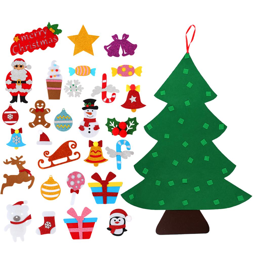 3D DIY Conical Felt Christmas Children Christmas Decor Christmas Ornaments Christmas Decorations for Home New Year Deco Noel