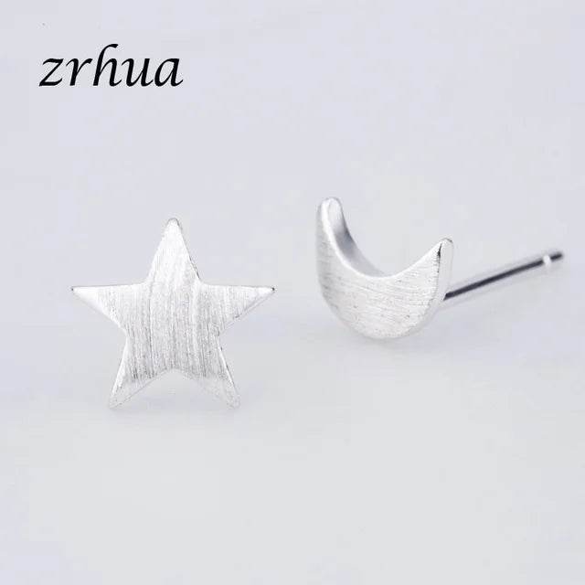 Newest 925 Sterling Silver Needle Women's Jewelry Cute Chic Stud Earrings for School Girls Kids Lady Birthday S925 Stamp