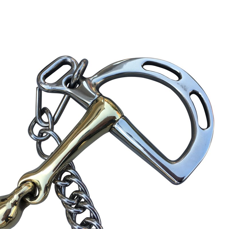 Stainless Steel Kimberwicke Bit Horse Equipment 5 Inches Brass Copper Mouth Snaffle