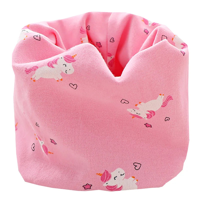 New Autumn Winter Girls Cotton Scarf Kids Scarf Bibs LIC Boys Girls Scarves Lovely Kids Collar Children Bufandas O Ring Scarf