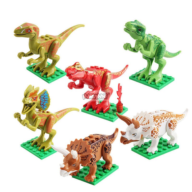 MARUMINE Dinosaur Building Block Model Brick Parts Set Classic 77001 Jurassic World Animal Building Accessories MOC Toys