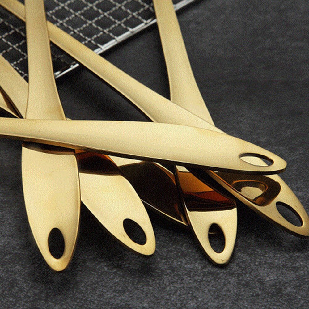 1PC Gold Stainless Steel Cooking Tools Spoon Fried Shovel Colanda Whitefly Cocina Utensilios Spatula Ladle Spatula Kitchenware