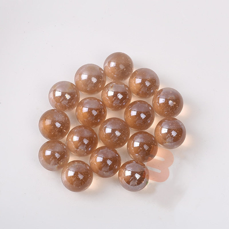 16mm Glass Marbles Balls Charms Clear Pinball Machine Home Decor for Fish Tank Vase Aquarium Toys for Kids Children 10PCS