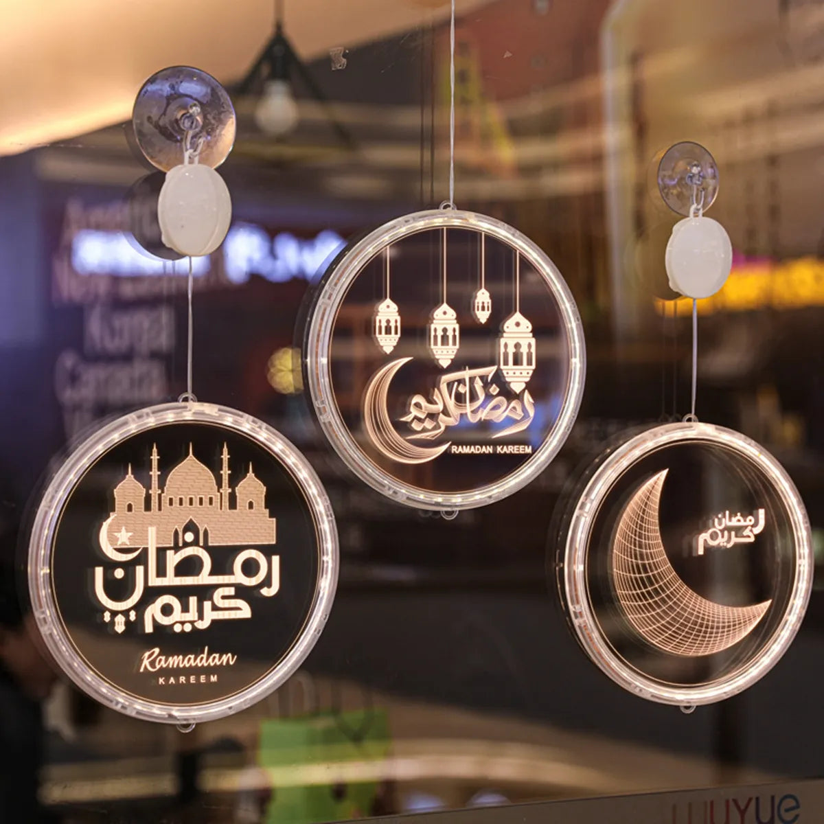 Eid Mubarak Moon Star Light Decor Islam Ramadan Decorations for Home 2024 Islamic Muslim Party Ramadan Kareem Eid Al-Adha