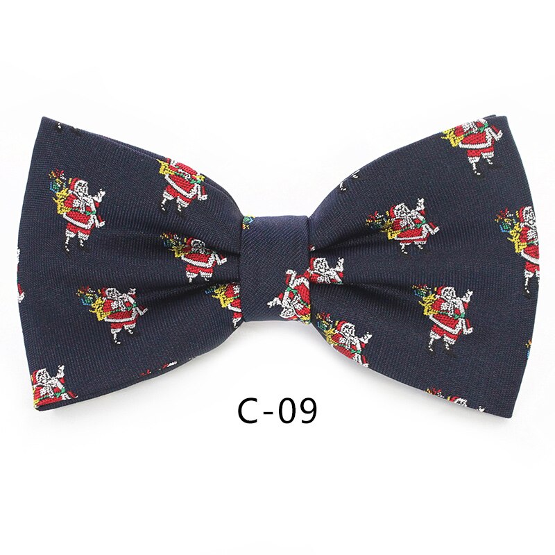 JEMYGINS Christmas Bow Ties for Mens Shirt Snowflake Christmas Tree Pattern Men Silk Bow Tie Christmas