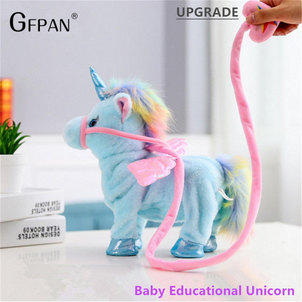 2020 1pc Electric Walking Unicorn Plush Toy
