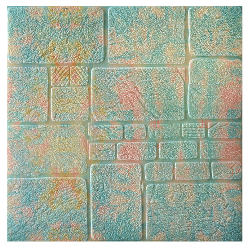 3D Wall Stickers Thick Sandstone Self-Adhesive Wallpaper Brick Pattern Collision Living Room Wall Stickers Bedroom Net Red Room