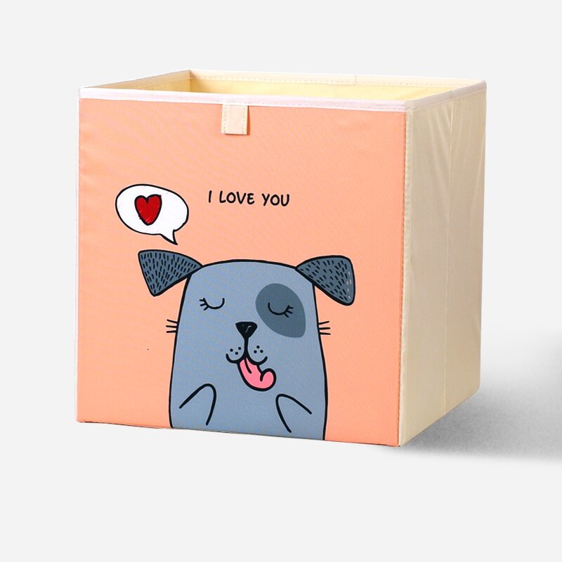 2020 Cartoon Toy Storage Box Folding Storage Bins Wardrobe Drawer Organizer Clothes Storage Basket Kids Toys Organizer