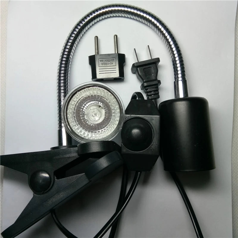 25W UVA&uvb Adjust Temperature Lamps Turtle Reptile Heat Back Pet Light Tortoise Calcium Solarium Aquarium Habitat Lighting