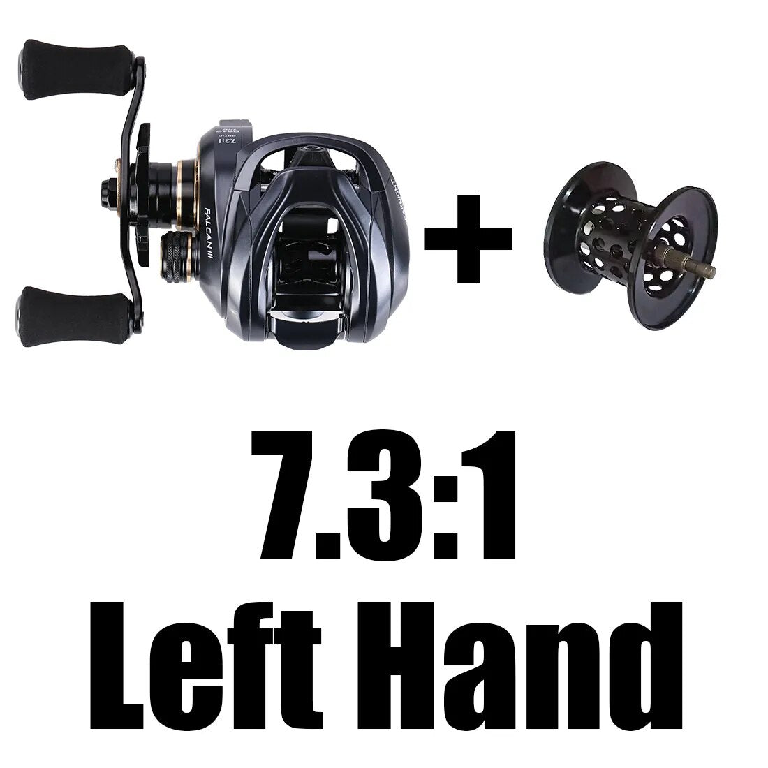 SeaKnight Brand FALCAN III Series Baitcasting Reel 7.3:1 8.1:1 Ultra-Light 180g MAX Drag Power 15LB Long Casting Fishing Reel