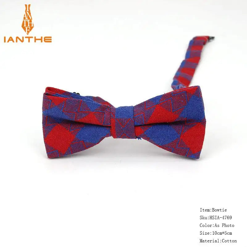 36Colors Brand Plaid Kid Bowtie Cotton Children Bowties Baby Kid Classical Pet Dog Cat Striped Butterfly Child Bow Tie
