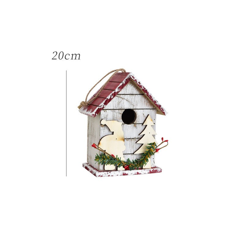 Christmas Decor Floor Letterbox Postbox Home Outdoor Wood Christmas Party Decora