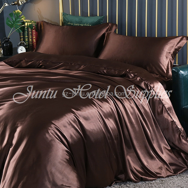 Juntu Customize Silk Bedding Set Mulberry Silk 4pcs Set