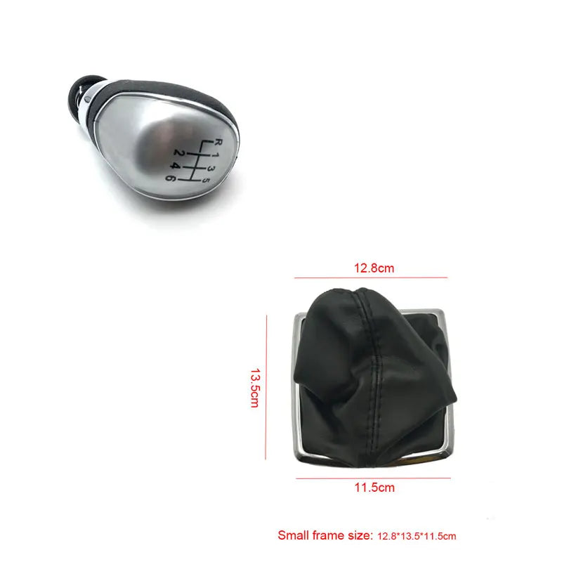5/ 6 Speed Gear Shift Knob With Leather Boot for Ford Focus MK2 II FL 2005 2006 2007 2008 2009 2010 2011 2012 2013 2014