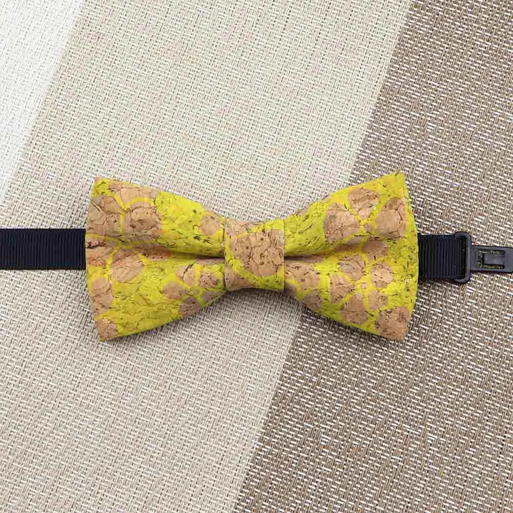 Fashion New Cork Wood Kids Bow Ties Novelty Handmade Fancy Bowtie Adjustable Butterfly Party School Children Accessories