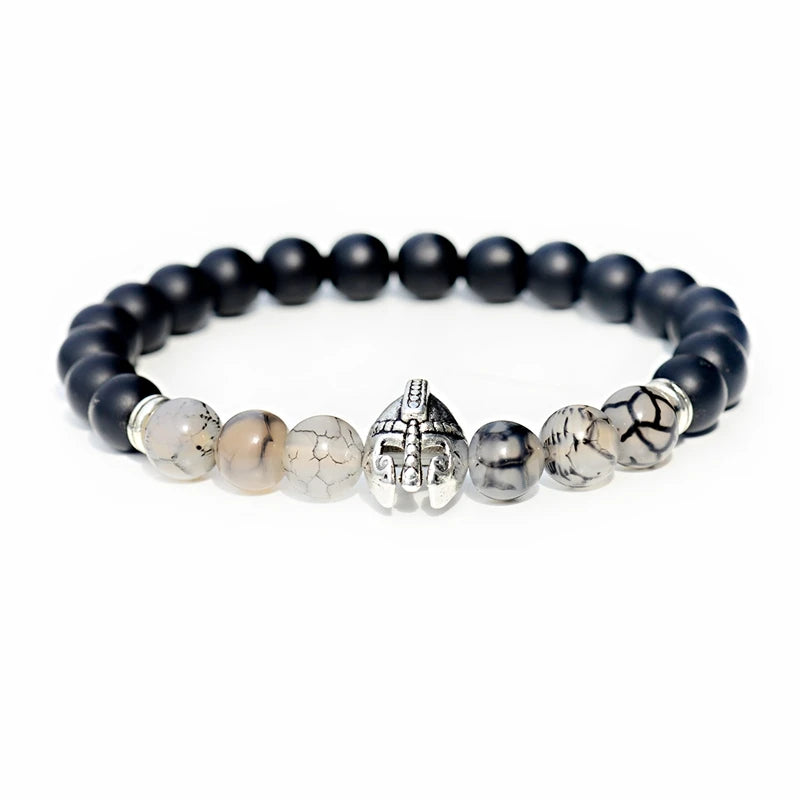 Buddhism Yoga Balance Bracelet Men Bileklik Black Matte Natural Stone Beads Bracelet for Women Braclet Jewelry AB216