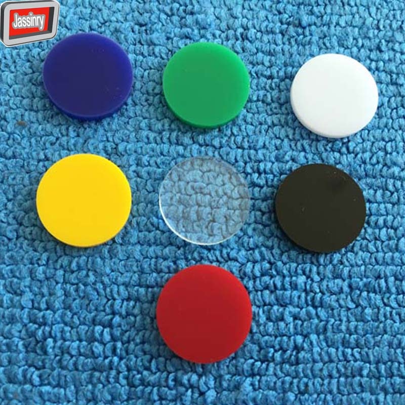 3pcs Colorful Acrylic Pool Cue Tip Cushion 14mm Billiard Pool Cue Stick Ferrule Gasket American Black 8 Tip Shim