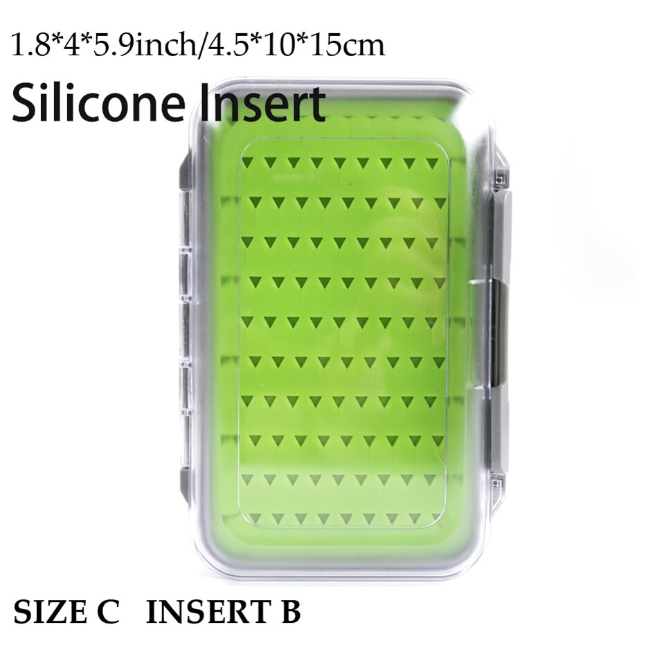 Maximumcatch Fly Box Waterproof Slit Foam High Density 4 Size Fly Fishing Tackle Box