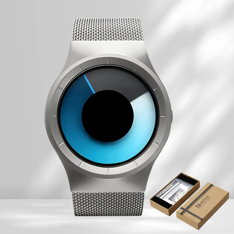 Creative Quartz Watches Men Top FASHION Brand Casual Stainless Steel Mesh Band Unisex Watch Clock Male Female Gentleman