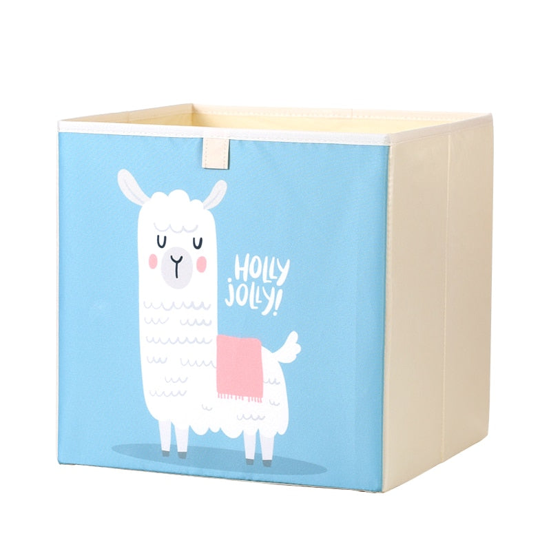 2020 Cartoon Toy Storage Box Folding Storage Bins Wardrobe Drawer Organizer Clothes Storage Basket Kids Toys Organizer
