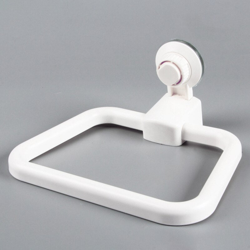 KLX-Vacuum Strong Suction Cup Towel Ring for Kitchen, No Trace, Towel Hook, Home Storage Shelf, Bathroom Towel
