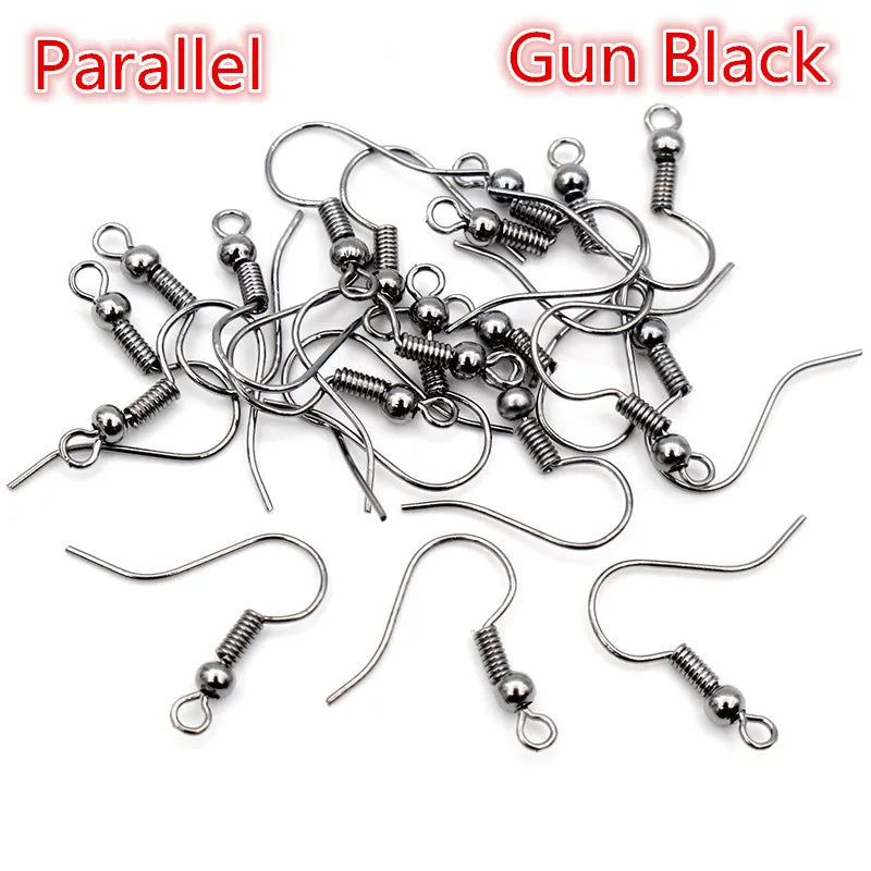 100pcs/Lot 20x17mm DIY Earring Findings Earrings Clasps Hooks Fittings DIY Jewelry Making Accessories Iron Hook Earwire Jewelry