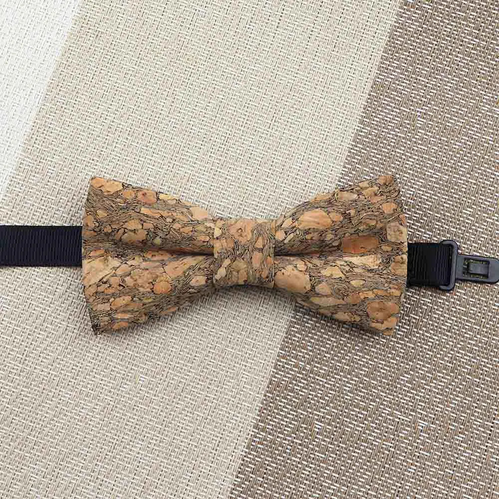 Fashion New Cork Wood Kids Bow Ties Novelty Handmade Fancy Bowtie Adjustable Butterfly Party School Children Accessories