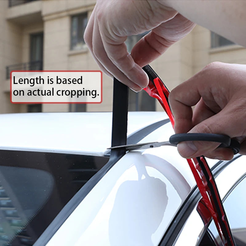 2Meter Car Window Sealant Rubber Sticker Sunroof Triangular Window Sealed Strip Seal Trim for Auto Vehicle Front Rear Windshield