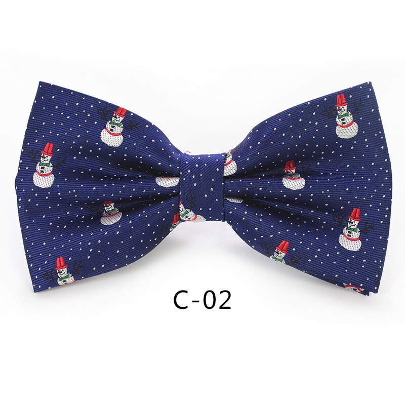 JEMYGINS Christmas Bow Ties for Mens Shirt Snowflake Christmas Tree Pattern Men Silk Bow Tie Christmas