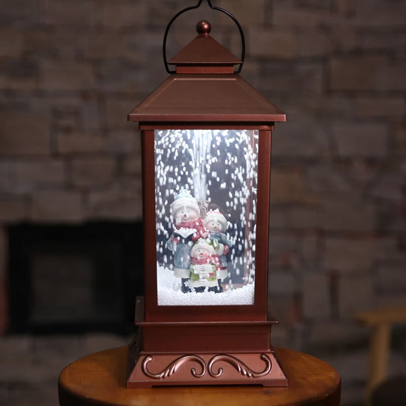 Christmas Decorations Western Style Snow Street Light With Music Merry Christmas Decoration for Garden