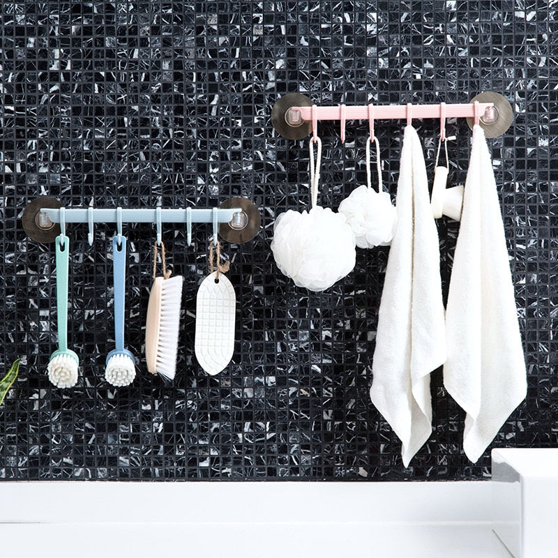 MeyJig Rustproof Bathroom Tools Organizer Towel Holder Key Hooks Kitchen Organizer Cupboard Storage Rack Shelf