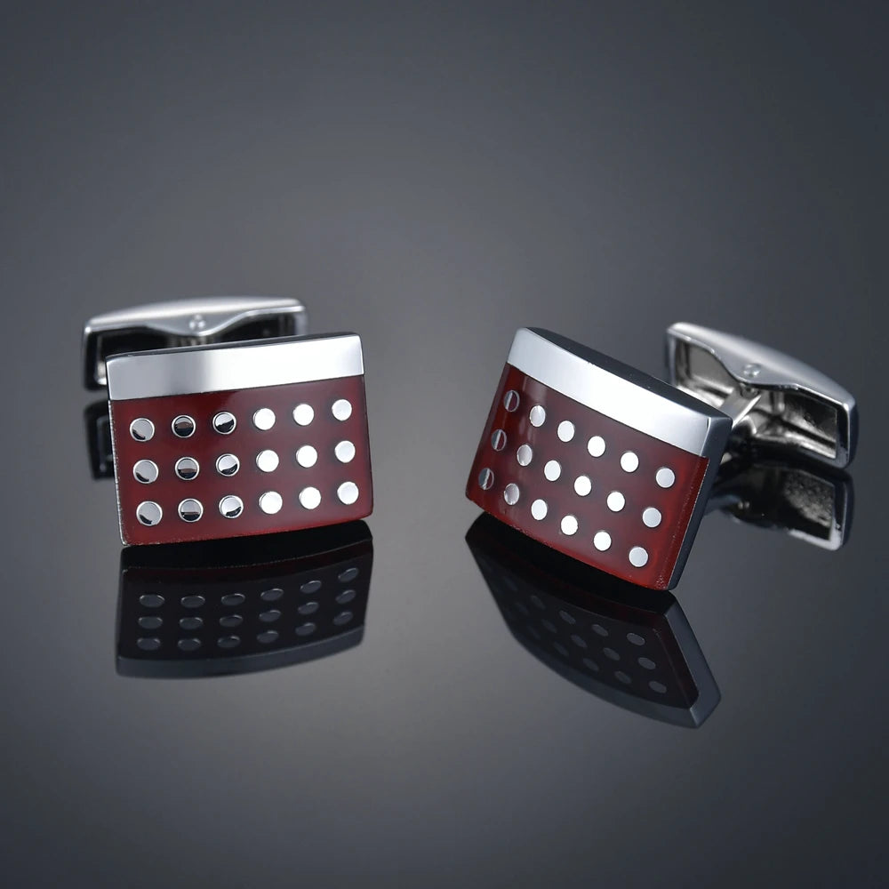 French Shirt Cufflink for Mens Brand Designer Cuffs Button Male Silver High Quality Luxury Wedding Jewelry Father's Day