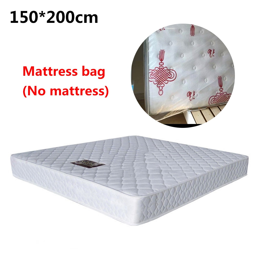 Mattress Protection Bag Reusable Mattress Bag Movable Waterproof Dust-Proof Plastic Mattress Storage Bag Cover With Zipper