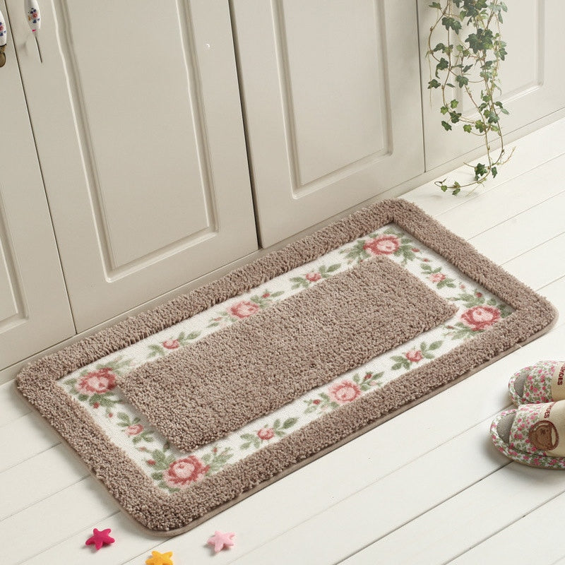 Pastoral Style Bath Mat Multi -Sizes Bathroom Kitchen Carpets Set Anti-Slip Doormat Shower Room Toilet Rugs Floor Area Decor Pad