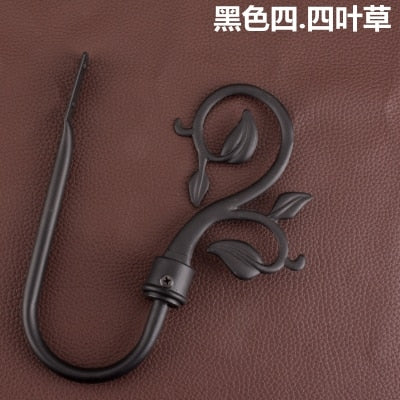 2pcs/Set Curtain Tieback Holder Hooks Tie Backs Bedroom Living Room Curtain Decoration Accessories Holdback Metal Curtain Hook