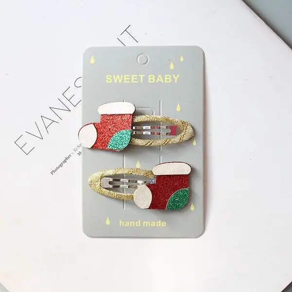 Christmas Hairpin Set Children Hair Accessories Holiday Princess Christmas Hairpin Girl Hair Accessories Side Clip