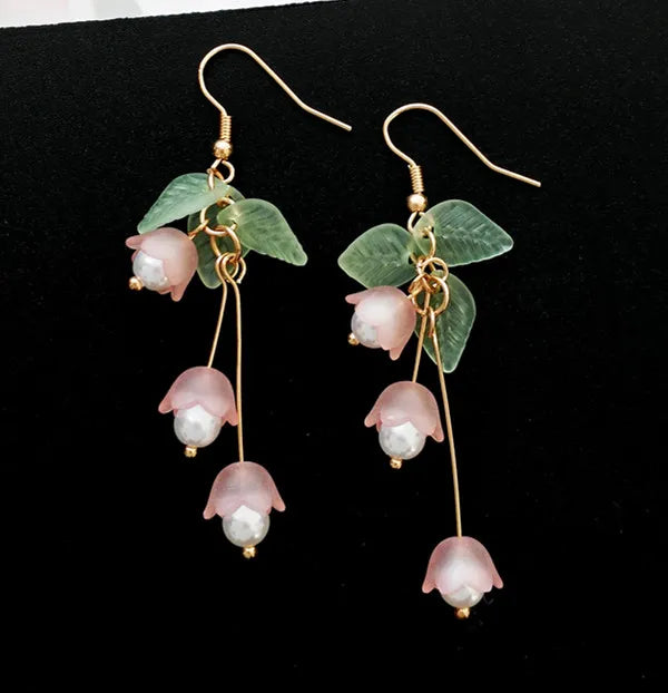 Trendy Earrings Flowers Stud Earrings for Women Vintage Creative Temperament Contracted Woman Stud Earrings Fine Jewelry