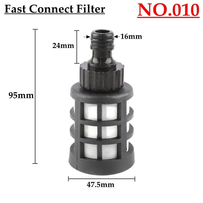 10 Kinds 8~14mm Hose Pipe Filter Car Wash Garden Irrigation Sprayer Pump Filtering Net Strainer Stainless Steel Mesh Filter