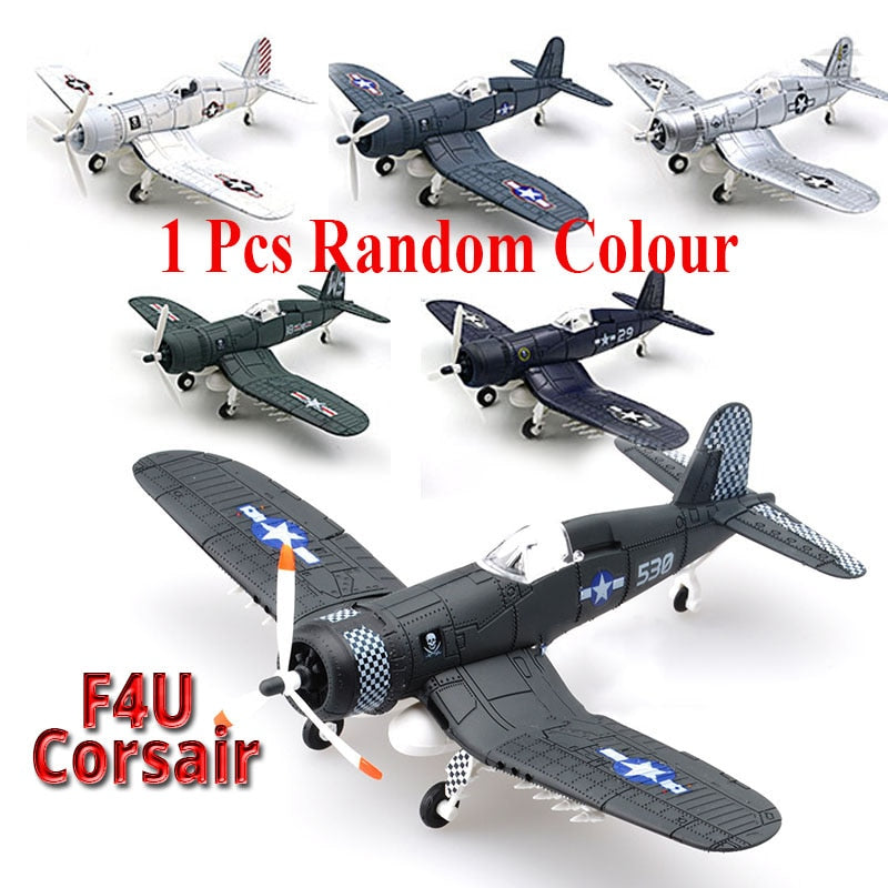 20*18CM Assemble Fighter Model Toys Building Tool Sets Combat Aircraft Diecast War-Ii BF-109 Hurricane Spitfire Pirate Military