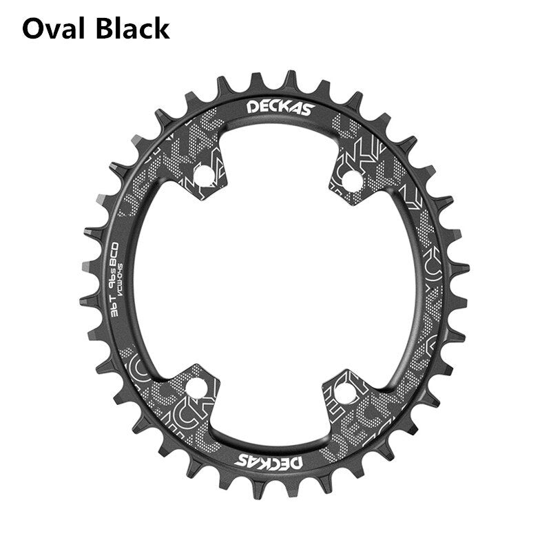 Deckas Round Oval 96BCD Chainring MTB 96bcds 32T 34T 36T 38T 40T 42T 44T 46T 48T Asymmetric Crown for M7000 M8000 M4100 M5100