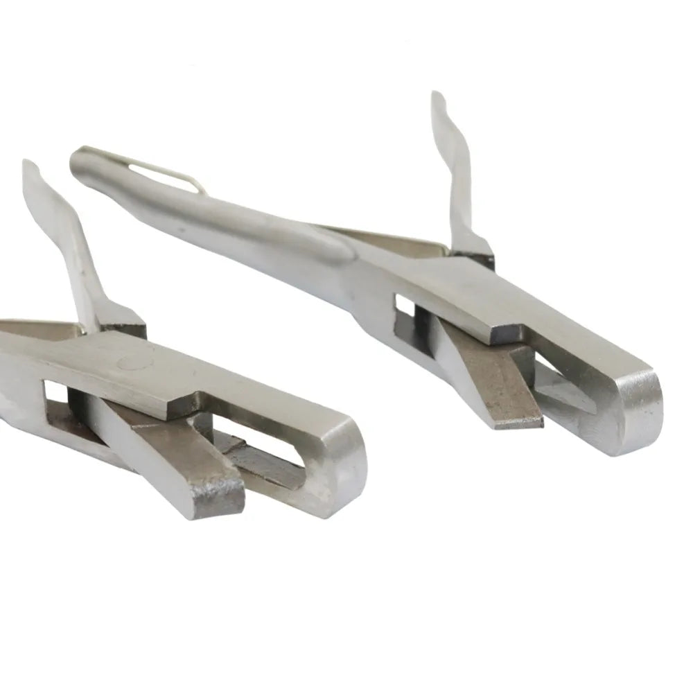 1 Pcs Stainless Steel U-Shaped and V-Shaped Ear Tongs Pliers Missing Pig Ear Tag Pliers Pig Equipment Farm Animals