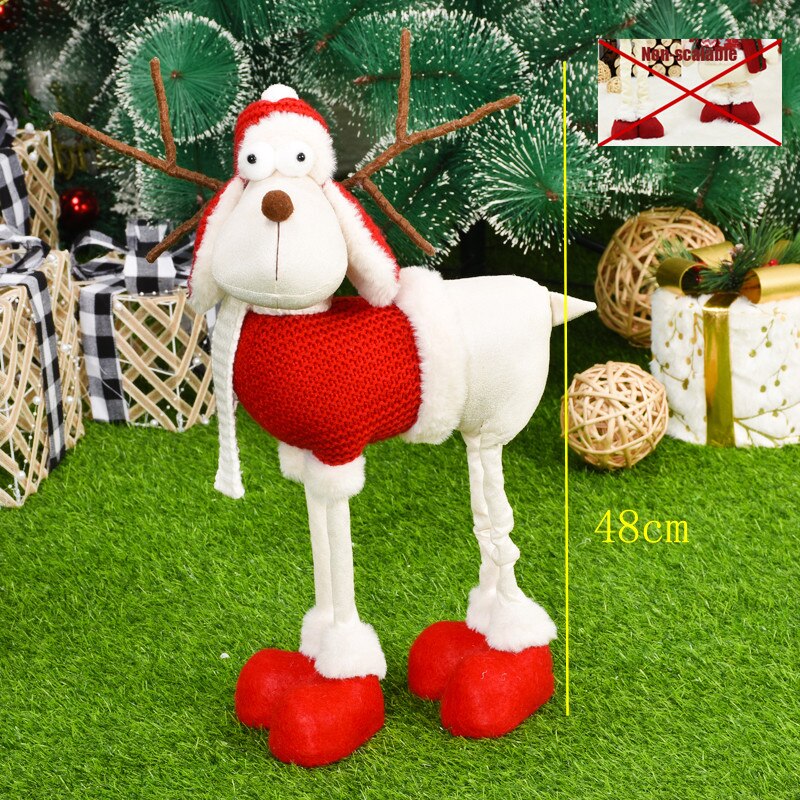 Santa Claus Snowman Alpaca Elk Christmas Decorations for Home New Year Christmas Doll Home Figures Ornaments Merry Christmas