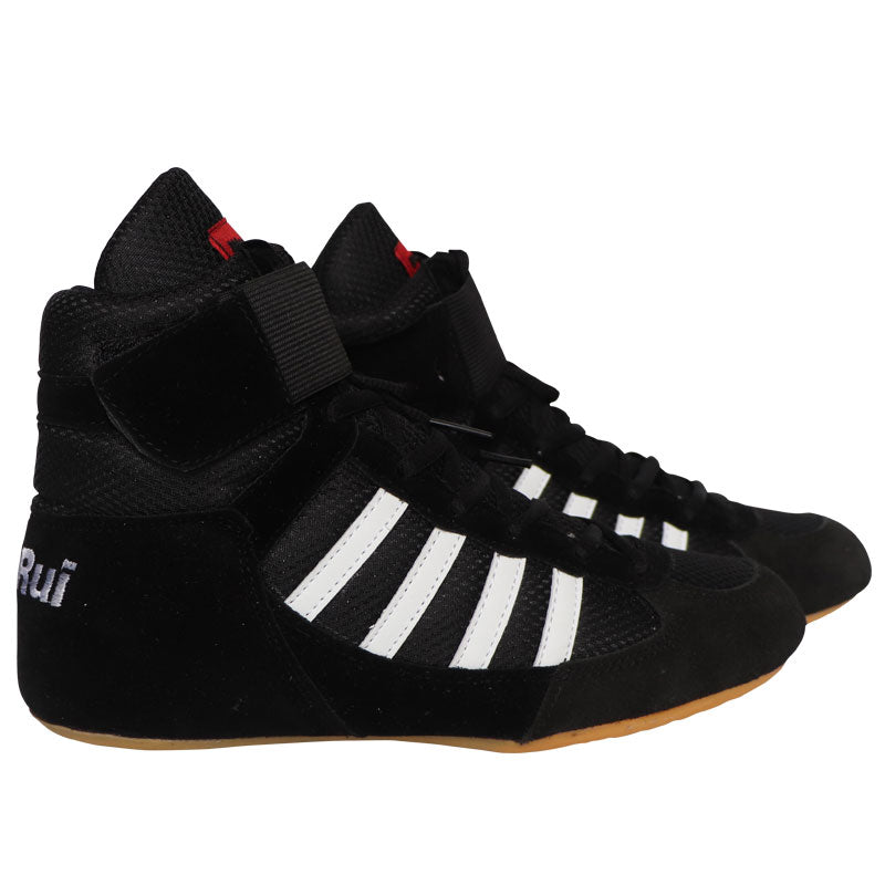 Authentic Wrestling Shoes High Boxing Shoes Cow Muscle Outsole Breathable Wrestling Sneakers for Men and Women 35-46